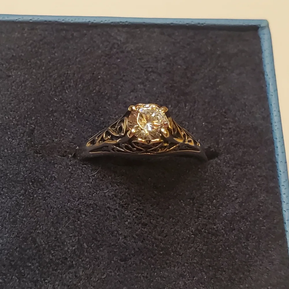 Vintage Scrolled Sterling Ring - Picture 9 of 16